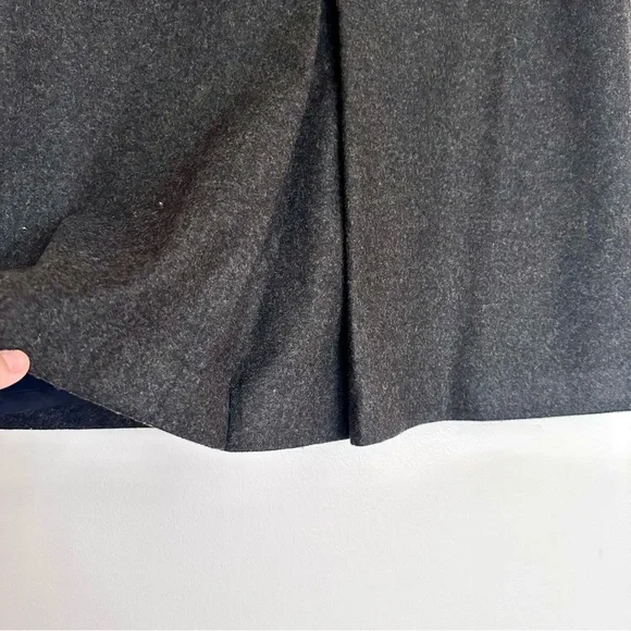 Banana Republic Wool Blend Charcoal Gray A-Line Skirt Size 10 - Picture 3 of 6